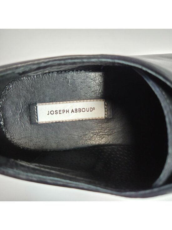 Joseph Abboud Mens Black Leather Lace-Up Split Toe Dress Shoes Size 9D main image 9